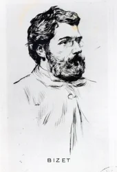 Portret van Georges Bizet (1838-75)